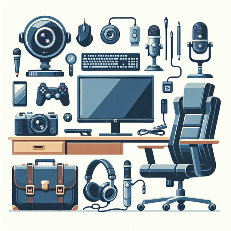 acessórios para streaming e home office